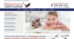 Desktop Screenshot of heritagecarpetcleaningofnh.com